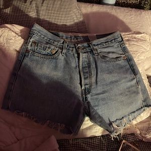 thrifted levi’s shorts